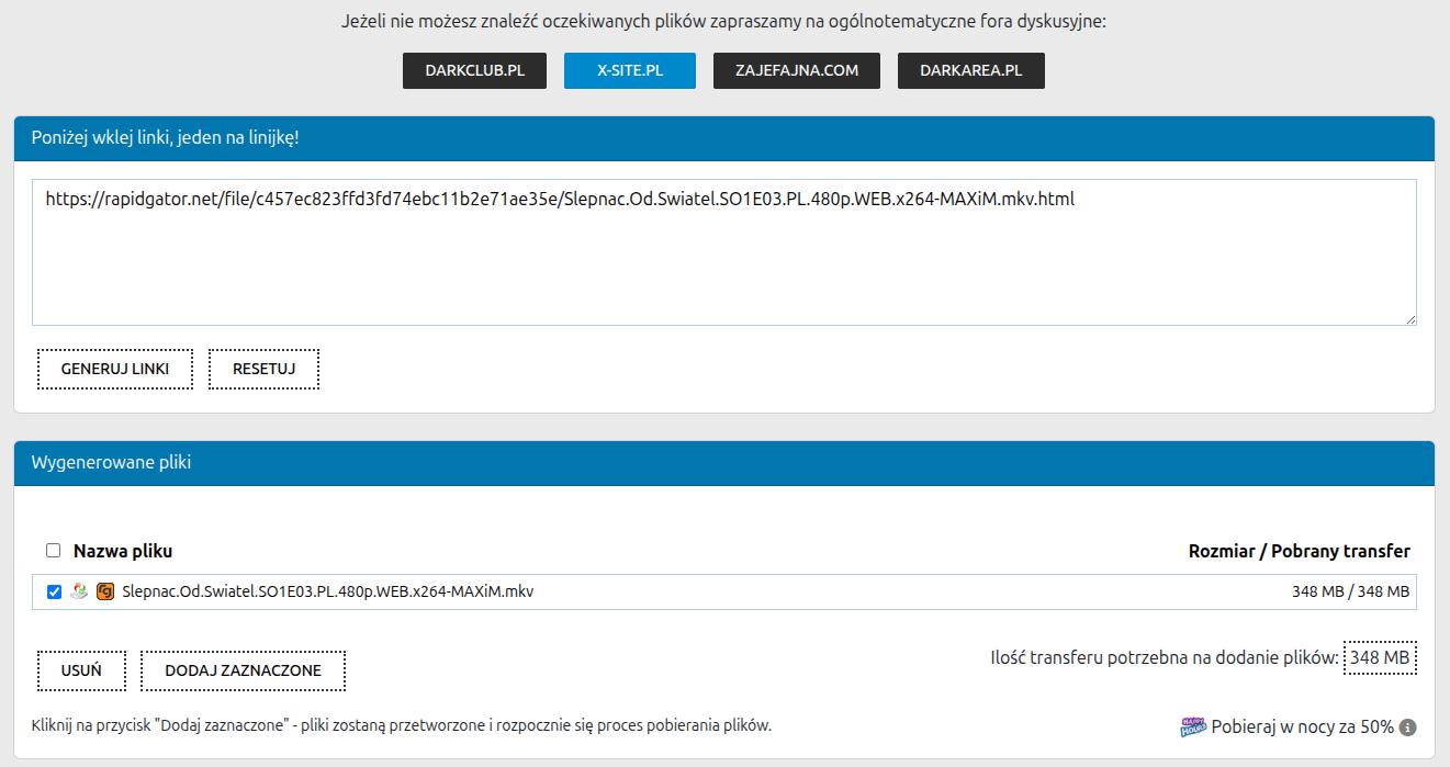 Generator Filebit dla RapidGator